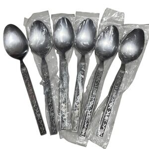 Interpur Stainless Steel Cutlery Teaspoon  (6) Vintage NEW Japan 1970's